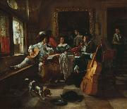 Jan Steen The Family Concert (1666) by Jan Steen Germany oil painting artist